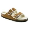 Birkenstock Arizona Shearling Suede Leather Mink -Birkenstock Shop 1001135