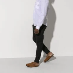 Birkenstock Boston Shearling Suede Leather Mink -Birkenstock Shop 1001141 f look m