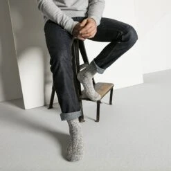 Birkenstock Cotton Twist Men Cotton-Polyamide-Elastane Gray 11 Birkenstock Cotton Twist Men Cotton-Polyamide-Elastane Gray -Birkenstock Shop 1002548 f closeup m