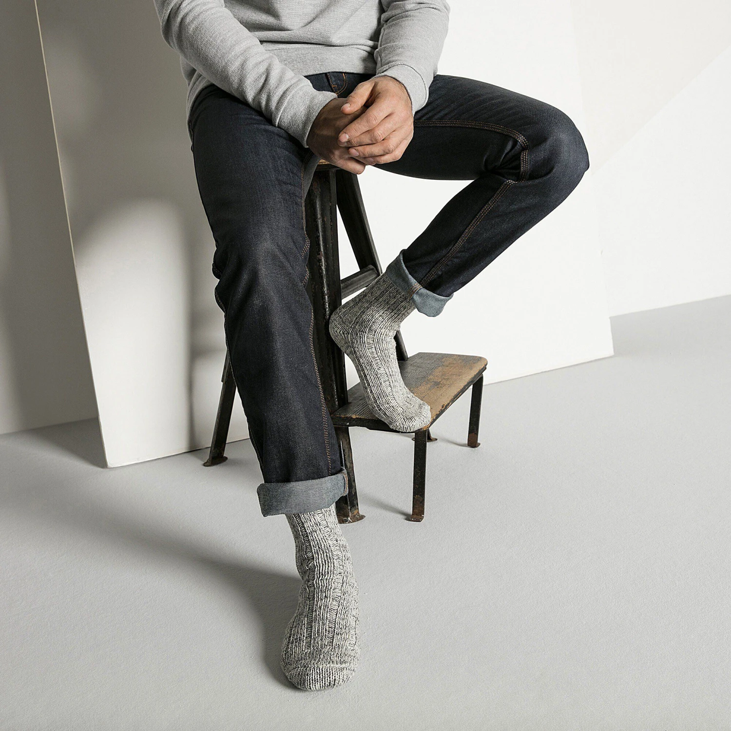 Birkenstock Cotton Twist Men Cotton-Polyamide-Elastane Gray 6 Birkenstock Cotton Twist Men Cotton-Polyamide-Elastane Gray - Image 6