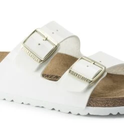 Birkenstock Arizona Birko-Flor Patent Patent White 15 Birkenstock Arizona Birko-Flor Patent Patent White -Birkenstock Shop 1005294 detail 1