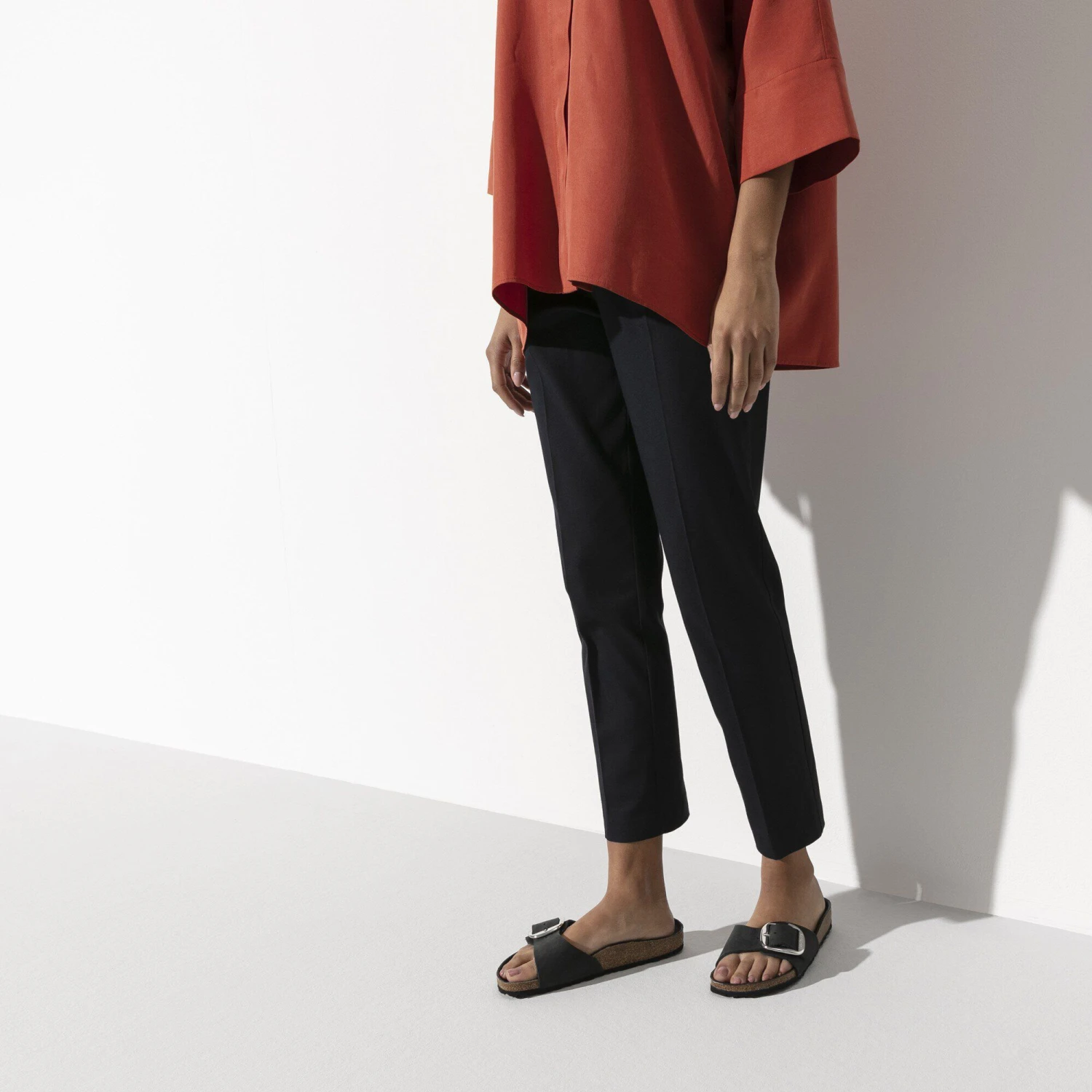 Birkenstock Madrid Big Buckle Oiled Leather Black 6 Birkenstock Madrid Big Buckle Oiled Leather Black - Image 6