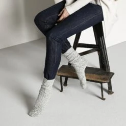 Birkenstock Cotton Slub Women Cotton-Polyamide-Elastane Gray/White 8 Birkenstock Cotton Slub Women Cotton-Polyamide-Elastane Gray/White -Birkenstock Shop 1008032 f closeup f