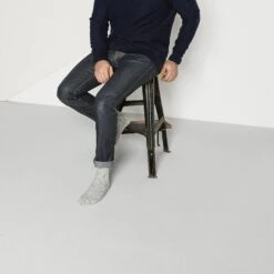 Birkenstock Cotton Slub Men Cotton-Polyamide-Elastane Gray/White -Birkenstock Shop 1008060 f closeup m