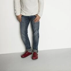 Birkenstock Cotton Slub Men Cotton-Polyamide-Elastane Blue/White -Birkenstock Shop 1008062 f look m