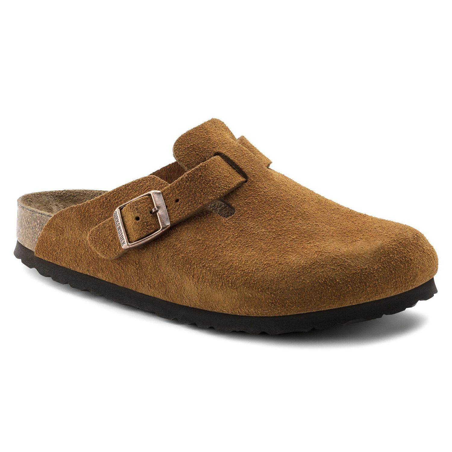 Birkenstock Boston Soft Footbed Suede Leather Mink 1 Birkenstock Boston Soft Footbed Suede Leather Mink