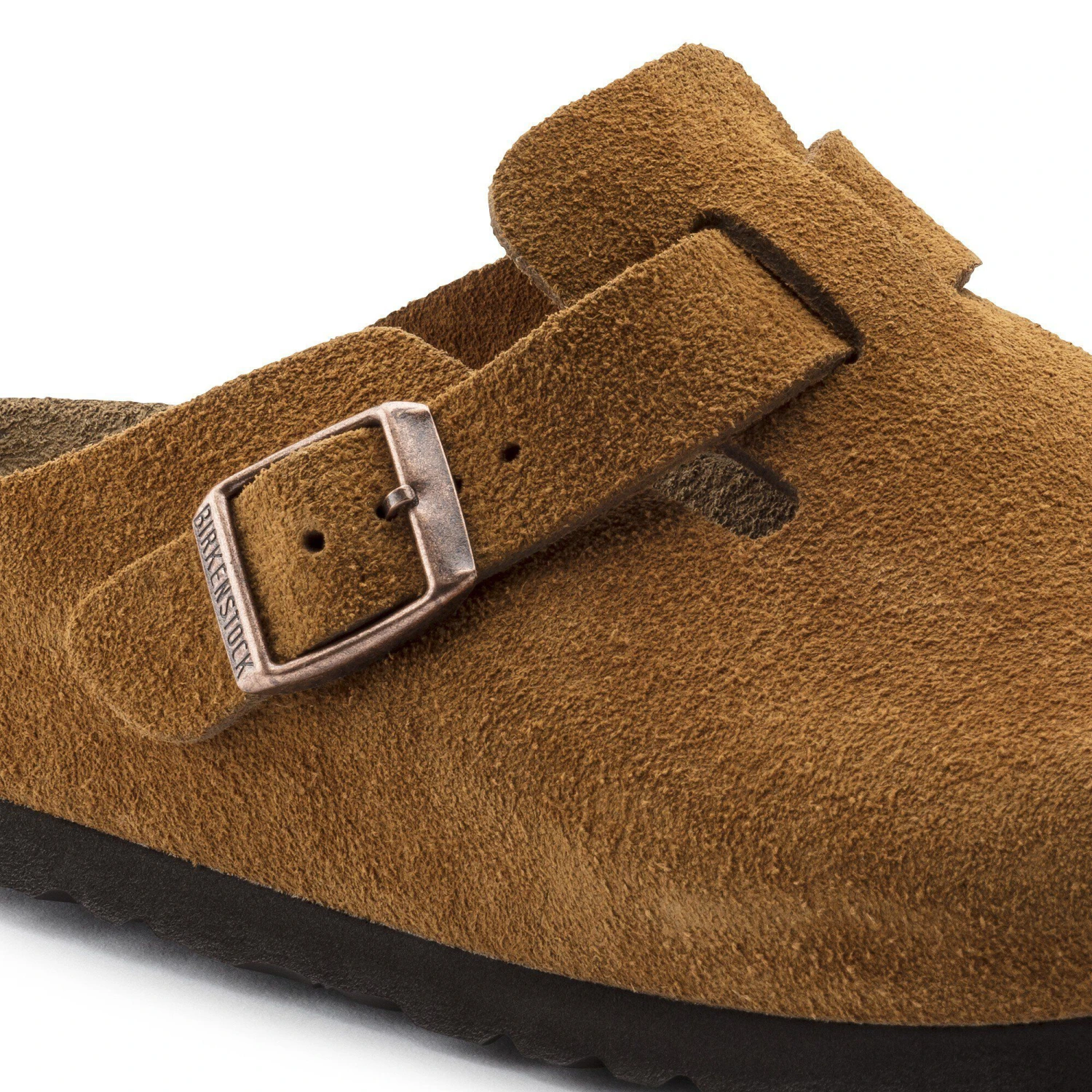 Birkenstock Boston Soft Footbed Suede Leather Mink 9 Birkenstock Boston Soft Footbed Suede Leather Mink - Image 9