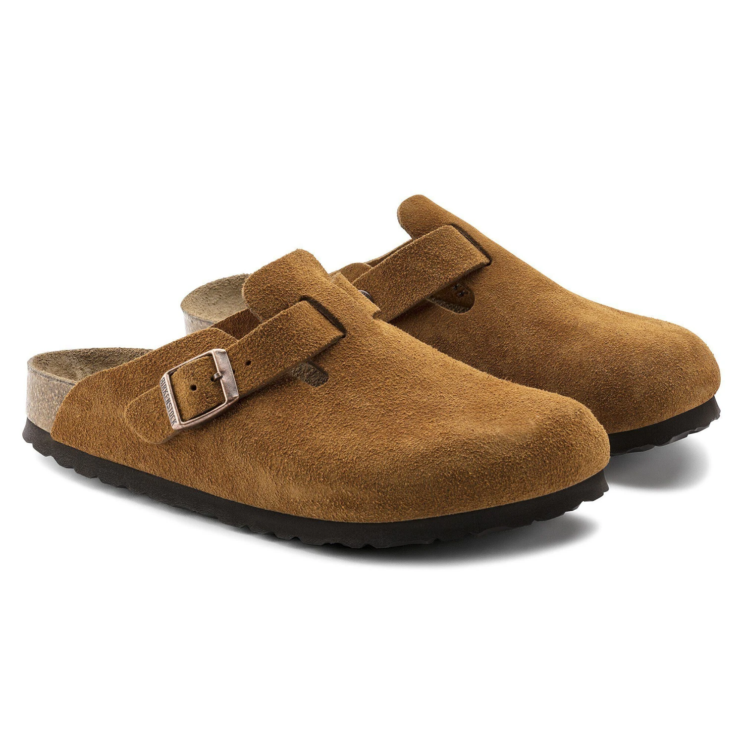 Birkenstock Boston Soft Footbed Suede Leather Mink 5 Birkenstock Boston Soft Footbed Suede Leather Mink - Image 5