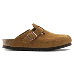 Birkenstock Boston Soft Footbed Suede Leather Mink 13 Birkenstock Boston Soft Footbed Suede Leather Mink -Birkenstock Shop 1009543 side