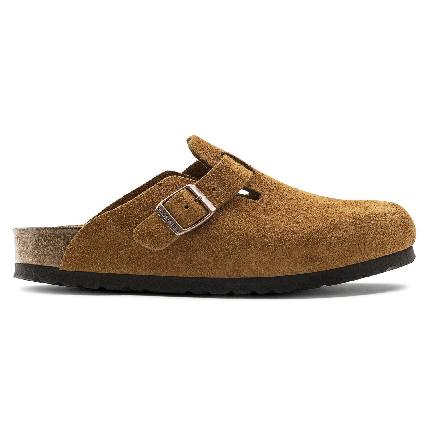 Birkenstock Boston Soft Footbed Suede Leather Mink 3 Birkenstock Boston Soft Footbed Suede Leather Mink - Image 3