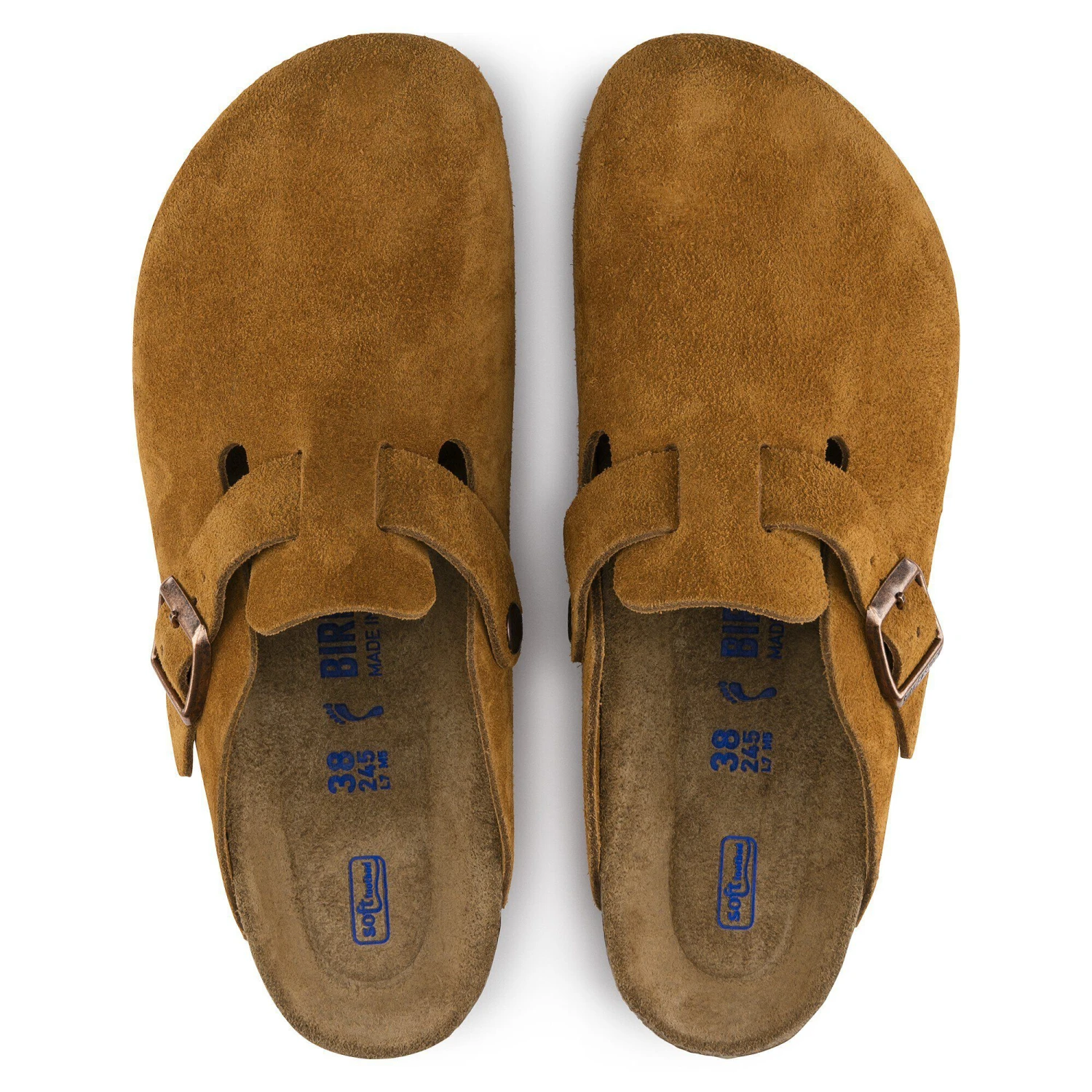 Birkenstock Boston Soft Footbed Suede Leather Mink 2 Birkenstock Boston Soft Footbed Suede Leather Mink - Image 2