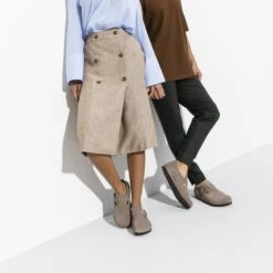 Birkenstock London Suede Leather Taupe -Birkenstock Shop 1010504 detail 6