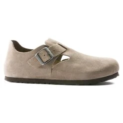 Birkenstock London Suede Leather Taupe -Birkenstock Shop 1010504 side