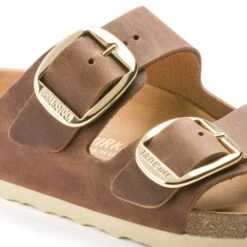 Birkenstock Arizona Big Buckle Oiled Leather Cognac -Birkenstock Shop 1011072 detail 1
