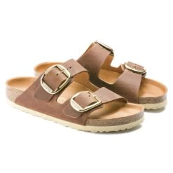 Birkenstock Arizona Big Buckle Oiled Leather Cognac -Birkenstock Shop 1011072 pair