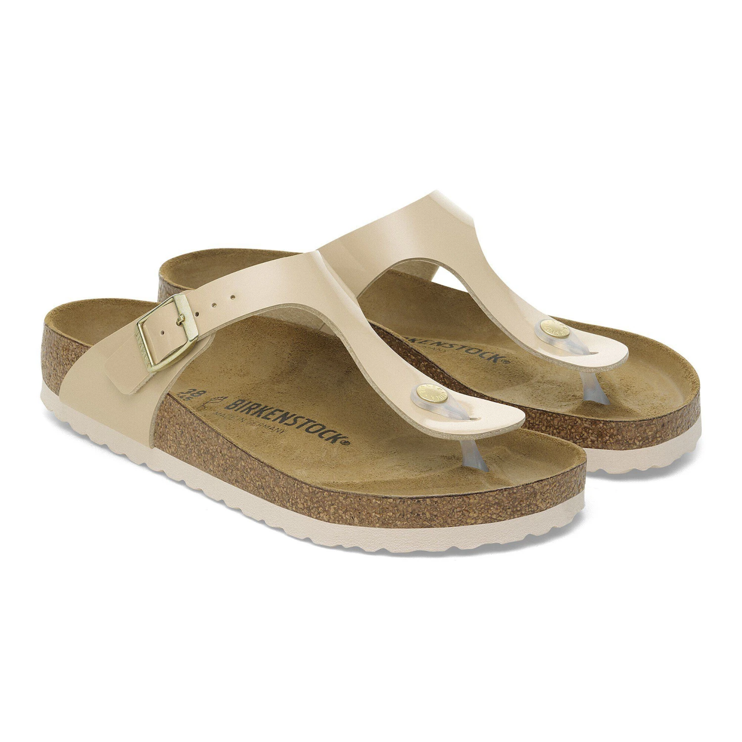 Birkenstock Gizeh Birko-Flor Patent Patent Sand 6 Birkenstock Gizeh Birko-Flor Patent Patent Sand - Image 6