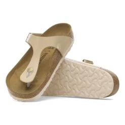 Birkenstock Gizeh Birko-Flor Patent Patent Sand 10 Birkenstock Gizeh Birko-Flor Patent Patent Sand -Birkenstock Shop 1013075 sole