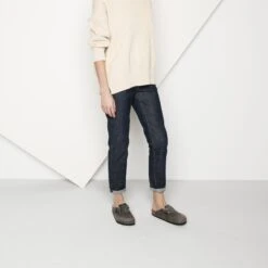 Birkenstock Boston Soft Footbed Oiled Leather Iron -Birkenstock Shop 1013255 f look f