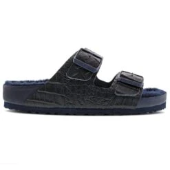 Birkenstock Arizona Leather Croco Navy -Birkenstock Shop 1013835 side