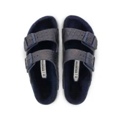 Birkenstock Arizona Leather Croco Navy -Birkenstock Shop 1013835 top