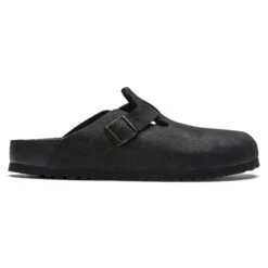 Birkenstock Boston Leather Black -Birkenstock Shop 1014421 side