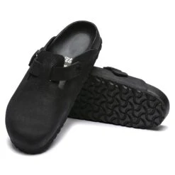 Birkenstock Boston Leather Black -Birkenstock Shop 1014421 sole