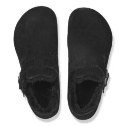 Birkenstock London Shearling Suede Leather Black -Birkenstock Shop 1014960 top