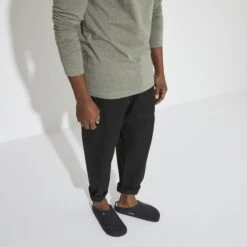 Birkenstock Zermatt Shearling Wool Felt Anthracite -Birkenstock Shop 1015090 f look m