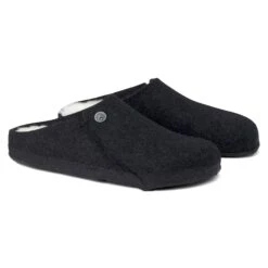 Birkenstock Zermatt Shearling Wool Felt Anthracite -Birkenstock Shop 1015090 pair
