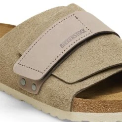 Birkenstock Kyoto Nubuck-Suede Leather Taupe -Birkenstock Shop 1015572 detail 1