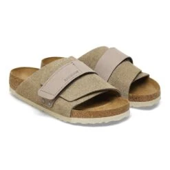 Birkenstock Kyoto Nubuck-Suede Leather Taupe -Birkenstock Shop 1015572 pair