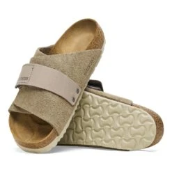 Birkenstock Kyoto Nubuck-Suede Leather Taupe -Birkenstock Shop 1015572 sole