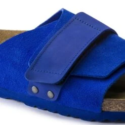 Birkenstock Kyoto Nubuck-Suede Leather Ultra Blue -Birkenstock Shop 1015575 detail 1