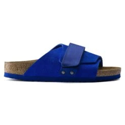 Birkenstock Kyoto Nubuck-Suede Leather Ultra Blue -Birkenstock Shop 1015575 side