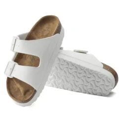 Arizona Platform Vegan Birko-Flor White -Birkenstock Shop 1015806 sole