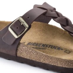 Birkenstock Gizeh Braided Oiled Leather Habana -Birkenstock Shop 1015925 detail 1