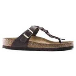Birkenstock Gizeh Braided Oiled Leather Habana -Birkenstock Shop 1015925 side