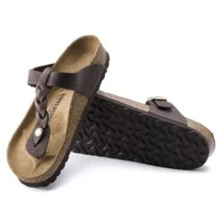 Birkenstock Gizeh Braided Oiled Leather Habana -Birkenstock Shop 1015925 sole