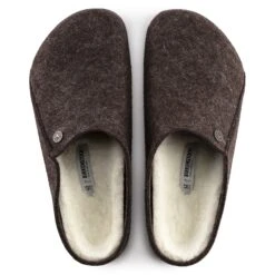 Birkenstock Zermatt Shearling Wool Felt Mocha -Birkenstock Shop 1016570 top