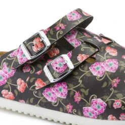Birkenstock Kay SL Birko-Flor Blooming Roses Black 10 Birkenstock Kay SL Birko-Flor Blooming Roses Black -Birkenstock Shop 1016662 detail 1