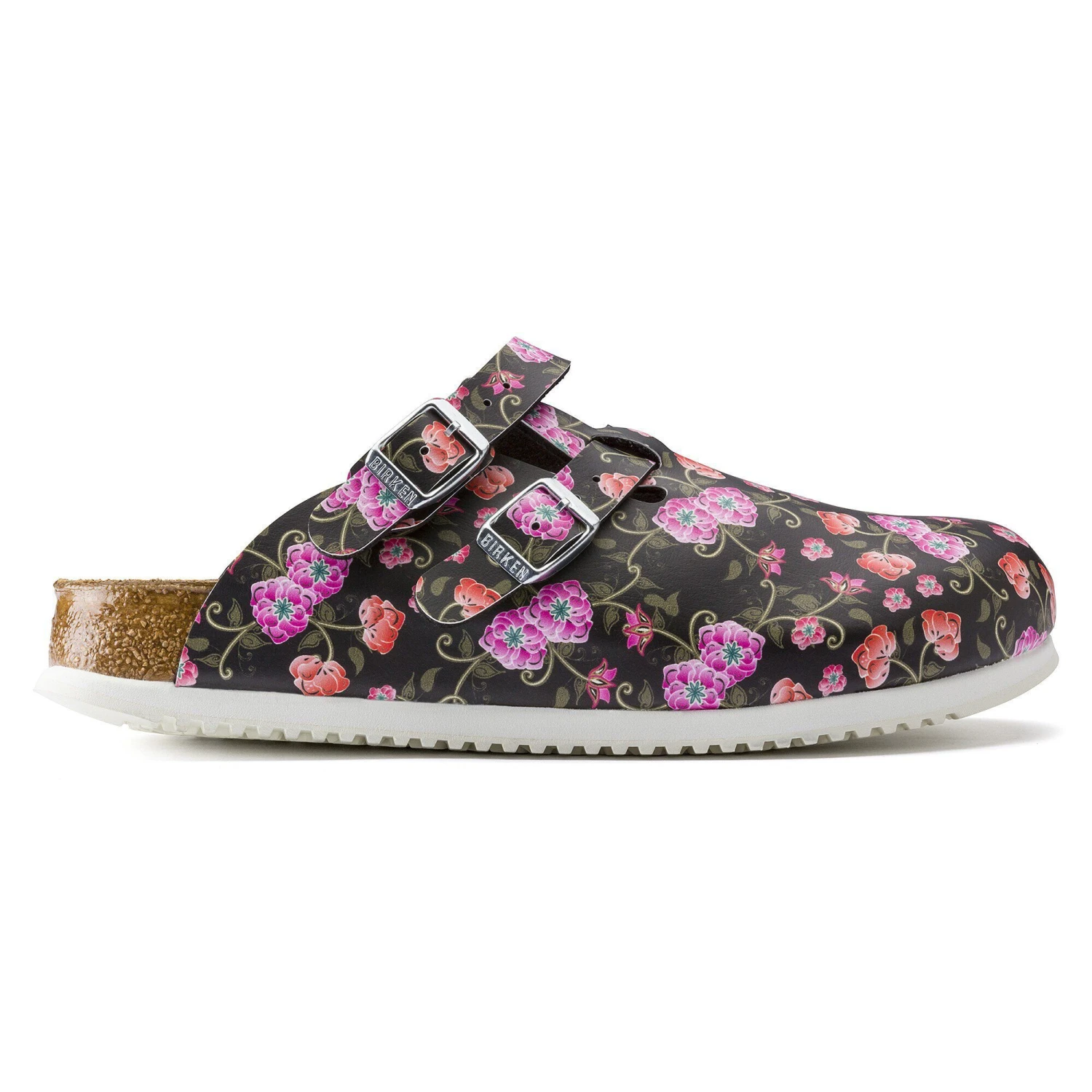 Birkenstock Kay SL Birko-Flor Blooming Roses Black 3 Birkenstock Kay SL Birko-Flor Blooming Roses Black - Image 3