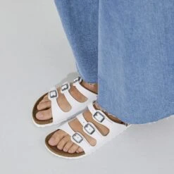 Birkenstock Florida Birko-Flor White -Birkenstock Shop 1016765 f closeup f