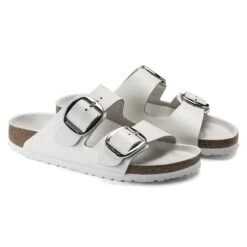 Birkenstock Arizona Big Buckle Leather White -Birkenstock Shop 1016826 pair