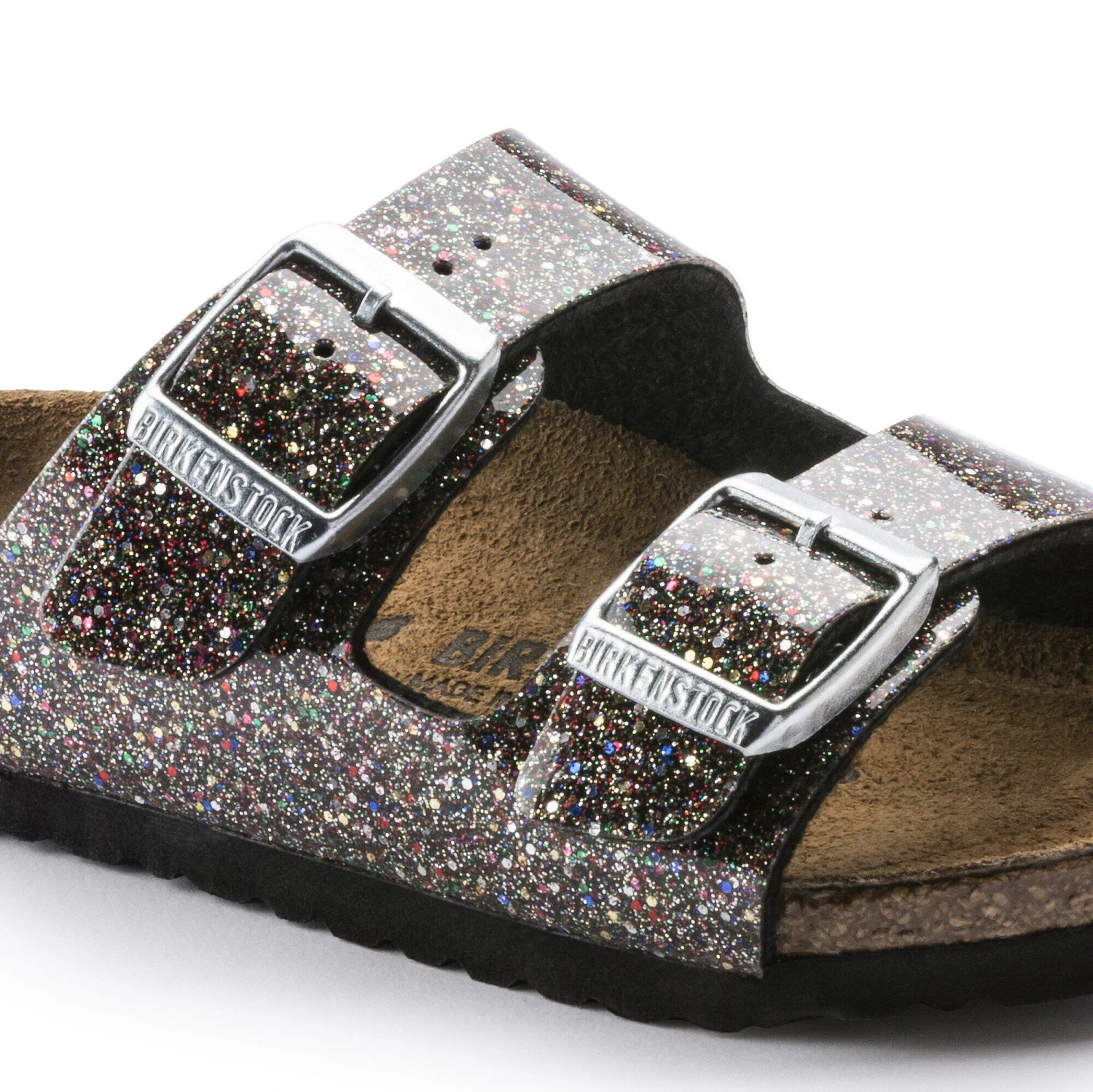 Birkenstock Arizona Kids Birko-Flor Cosmic Sparkle Black Multi 6 Birkenstock Arizona Kids Birko-Flor Cosmic Sparkle Black Multi - Image 6