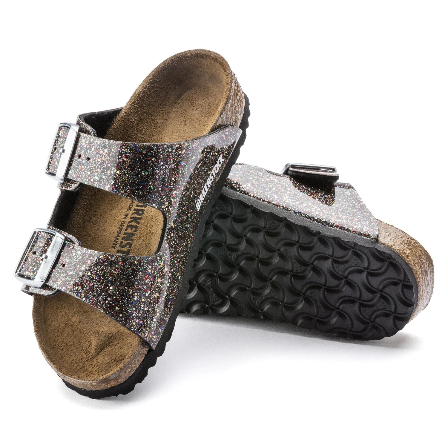 Birkenstock Arizona Kids Birko-Flor Cosmic Sparkle Black Multi 5 Birkenstock Arizona Kids Birko-Flor Cosmic Sparkle Black Multi - Image 5