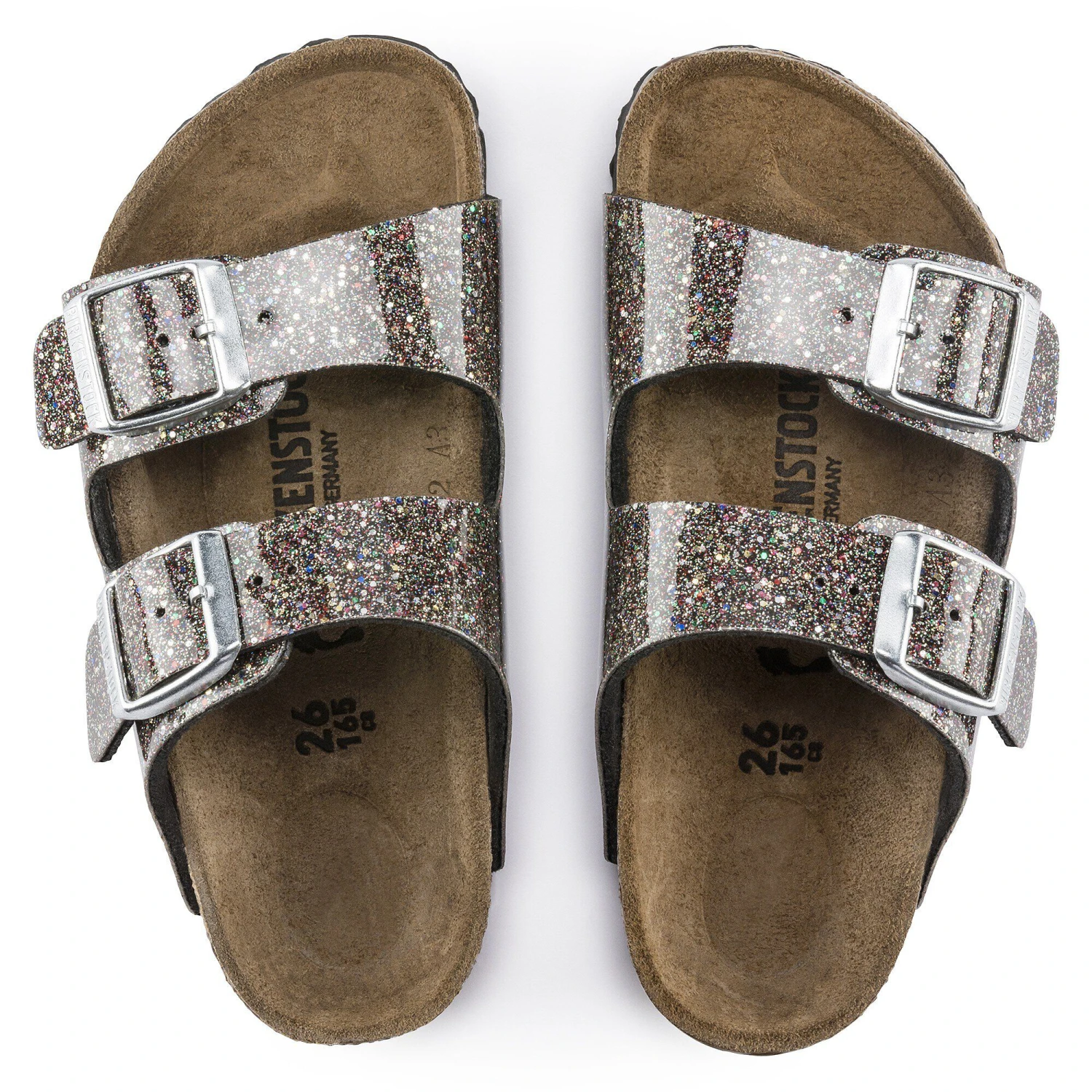 Birkenstock Arizona Kids Birko-Flor Cosmic Sparkle Black Multi 2 Birkenstock Arizona Kids Birko-Flor Cosmic Sparkle Black Multi - Image 2