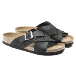 Birkenstock Lugano Oiled Leather Camberra Old Black -Birkenstock Shop 1017465 pair