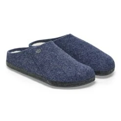 Birkenstock Zermatt Shearling Wool Felt Dark Blue -Birkenstock Shop 1017535 pair