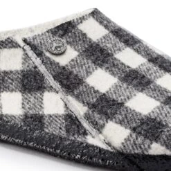 Birkenstock Zermatt Shearling Wool Felt Plaid White -Birkenstock Shop 1017543 detail 1