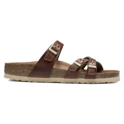 Birkenstock Franca Oiled Leather Cognac -Birkenstock Shop 1017568 side
